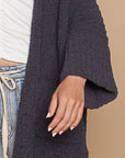 POL Open Front Sweater Cardigan with Pockets