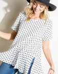 e Luna Polka Dot Tunic Top