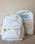 Blue Toile Backpack - My Pampered Life Seattle