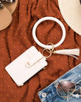 Key Ring ID Wallet Zip Bracelet