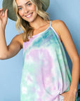 e Luna Tie Dye Thermal Camisole Top