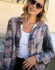 e Luna Tie Dye Button Down Shirts