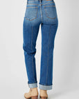 Judy Blue Full Size High Waist Front Seam Detail Straight Jeans