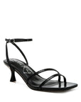 Deacon Faux Leather Strappy Sandals