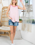 e Luna PLUS Terry Stripe Tank Top