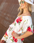 e Luna Floral Off Shoulder Top