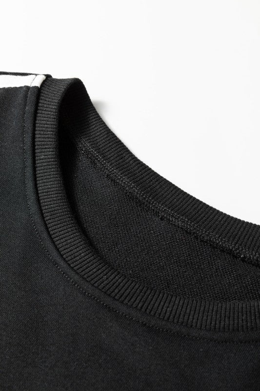 Varsity Stripe Crewneck Pullover and Sweatpants Set