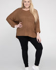 Eesome Plus Size Crew Neck Knit Sweater