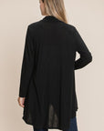 BOMBOM Open Front Long Sleeve Cardigan