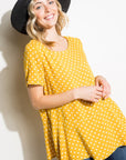 e Luna Polka Dot Tunic Top