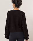 HYFVE Round Neck Dropped Shoulder Ribbed Sweater