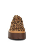 Onglur Leopard Print Suede Oxford Loafers