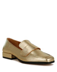 Jongs Metallic Penny Loafers