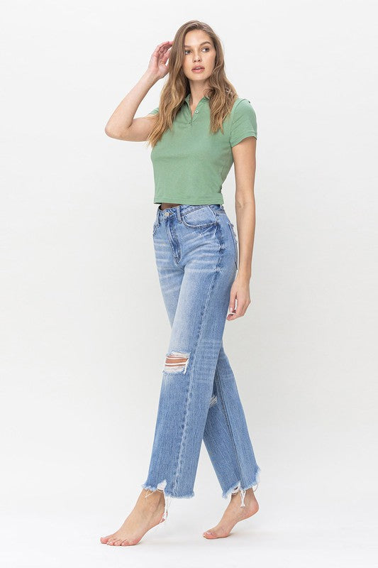 VERVET by Flying Monkey 90&#39;s Vintage Super High Rise Flare Jeans