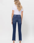 Flying Monkey Mid Rise Crop Slim Straight Medium Wash - Online Only