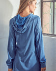 e Luna Brushed Terry High Low Sweatshirt