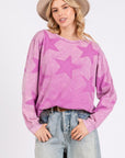 SAGE + FIG Mineral Wash Star Pattern T-Shirt