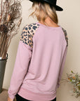 e Luna PLUS Solid Cheetah Mix Sweatshirt