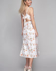 Frenchy Tied Backless Floral Cami Dress - Online Only