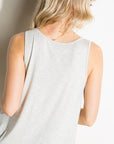 e Luna Striped Solid Mix Tank Top