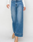 Risen Full Size High Rise Wide Leg Jeans