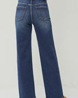 RISEN Full Size High Rise Distressed Wide Leg Jeans