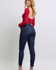 Judy Blue Full Size Heart Shaped Back Pockets Skinny Jeans