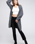 BiBi Twist Knitted Open Front Cardigan With Pockets