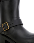 Anong Harness Detail Calf Boots