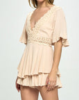 One and Only Collective Flutter Sleeved Romper - Online Only