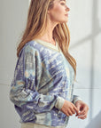 e Luna PLUS Tie Dye Print Sweatshirt