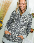 e Luna PLUS Cheetah Print Sweatshirt