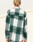 HYFVE Effortless Ease Plaid Print Shacket - Online Only