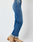 Judy Blue Full Size High Waist Front Seam Detail Straight Jeans