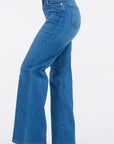 GJG Denim Wide Leg Jean in Medium Blue