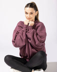 POPFLEX Full Size Brunch Sweater - Merlot