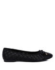 Naoki Quilted Faux Leather Ballerinas