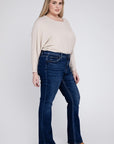 VERVET by Flying Monkey Plus Size High Rise Bootcut Jeans