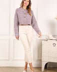 Melange Multicolor Sweater Top - Online Only