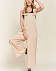 ADORA Knotted Wide Strap Wide Leg Overalls