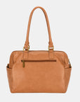 David Jones Zipper PU Leather Handbag