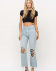 VERVET by Flying Monkey 90's Vintage Crop Flare Jeans