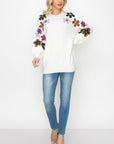 Scout Knitted Crochet Flower Sweater