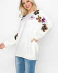 Scout Knitted Crochet Flower Sweater