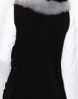 Selma Knitted Sweater Vest with Detachable Faux Fur