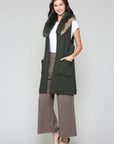 Selma Knitted Sweater Vest with Detachable Faux Fur