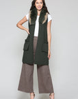 Selma Knitted Sweater Vest with Detachable Faux Fur