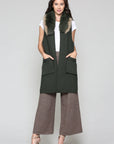 Selma Knitted Sweater Vest with Detachable Faux Fur