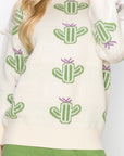 Shula Knitted Cactus Sweater