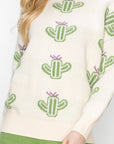 Shula Knitted Cactus Sweater